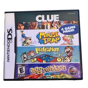 Clue Mouse Trap Perfection Aggravation Nintendo DS 2007 Board Games No Manual